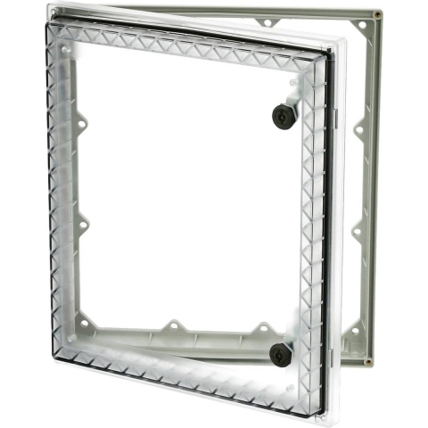 Fibox PW 343009 T Zichtvenster Deksel transparant, Dubbele baard, UV-bestendig (l x b x h) 88 x 295 x 342 mm Polycarbonaat Grijs 1 stuk(s)