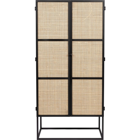by fonQ Wave Opbergkast - H 145 x B 70 cm - Zwart