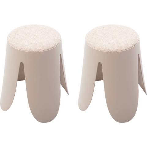 sweeek - Set van 2 stapelkrukken, Ø30 | 44 x H46cm
