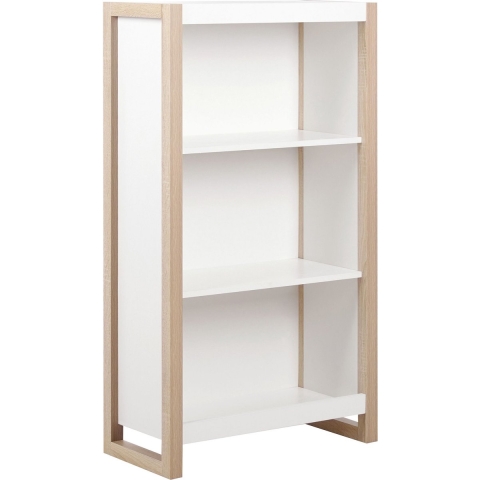 Beliani - JOHNSON - Boekenkast - Lichthout|Wit - Vezelplaat