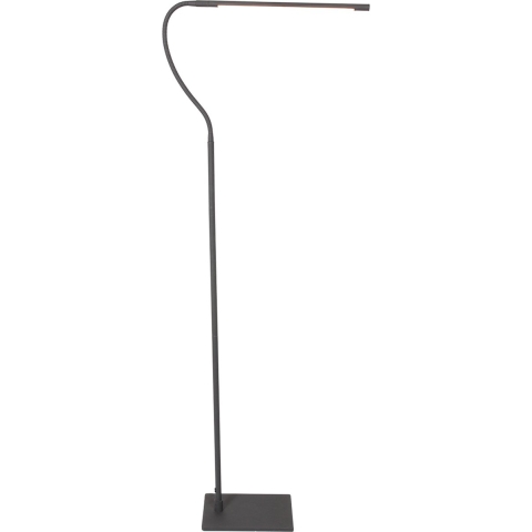 Mexlite - vloerlamp - Serpent - zwart - glas kunststof metaal - design lamp - LED - 3115ZW
