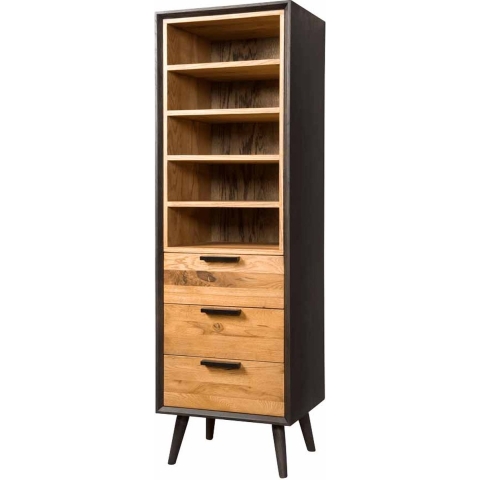 Anli-Style Tower living Bresso - Bookcase 3 drws. + 5 niches - 55