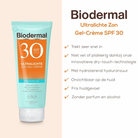 3x Biodermal Sun Body Gel Cream SPF 30 200 ml