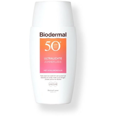 2x Biodermal Ultralichte Zonnefluide SPF 50+ 40 ml