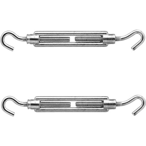 6x stuks spanschroeven / draadspanner RVS 9 cm -