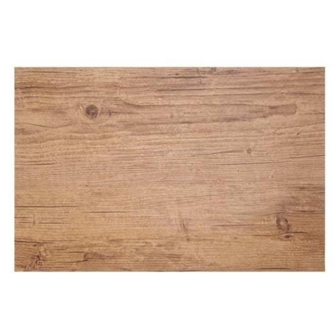 Tafel Placemat hout print - 6x - lichtbruin - 45 x 30 cm - Onderleggers - Tafel dekken -