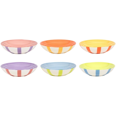 Cookinglife Diepe Borden / Pastaborden Summer Vibes ø 21 cm - 6 Stuks