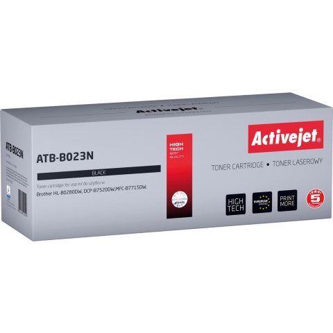 ActiveJet ATB-B023N toner voor brother printer; Brother TN-B023 Vervanging; Opperste; 2000 pagina's; zwart.