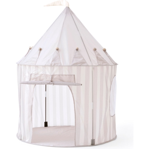 Kids Concept Speeltent - 100x130 cm - Grijs Strepen - Kids Concept - OneSize - Speeltent