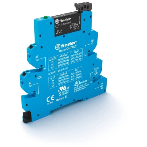 Finder Halfgeleiderrelais 39.50.7.024.9024 2 A Schakelspanning (max.): 24 V/DC 1 stuk(s)