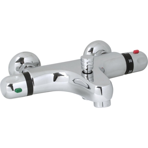 Plieger Verano Badkraan– Thermostaatkraan - Thermostatische badkraan - 15 cm – Chroom