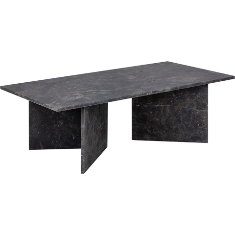 by fonQ Stone Salontafel - Rechthoekig - Zwart
