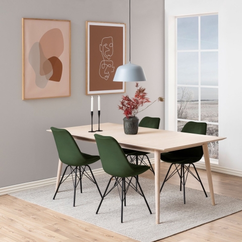 by fonQ basic Iris Eetkamerstoel - Groen