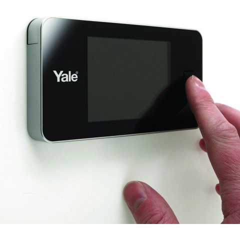 Yale Standard Digitaler Turspion 500 - Live-Ansicht - Hochwertige Kamera - Silber