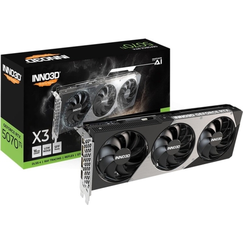 Inno 3D Nvidia RTX 5070 Ti Videokaart RTX™ 5070 Ti X3 OC 16 GB GDDR7-RAM PCIe x16 PCIe 5.0 x16