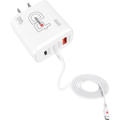 Skross Power Charger 65W PD GaN Combo+ US USB-oplader 65 W 1x USB-A, 2x USB-C USB PD Binnen