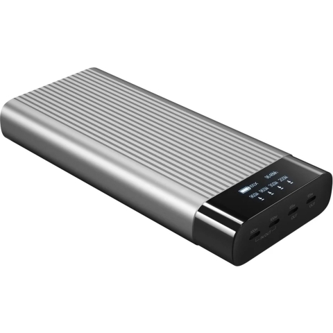 HYPER HyperJuice HJ245B Powerbank 27000 mAh USB-C Zwart/zilver