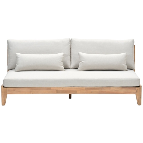 Kailua 2-zits bank acacia white wash/sahara sand - Garden impressions