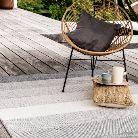 Eva Interior Buitenkleed Zwart Boa 160 x 230 cm