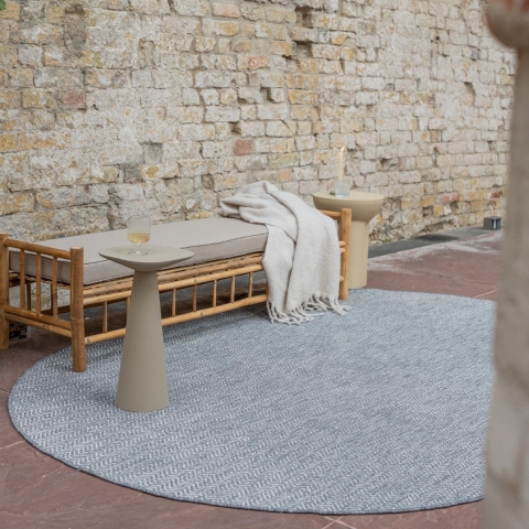 Interieur05 Buitenkleed Dahl Grijs Ovaal 240x340cm