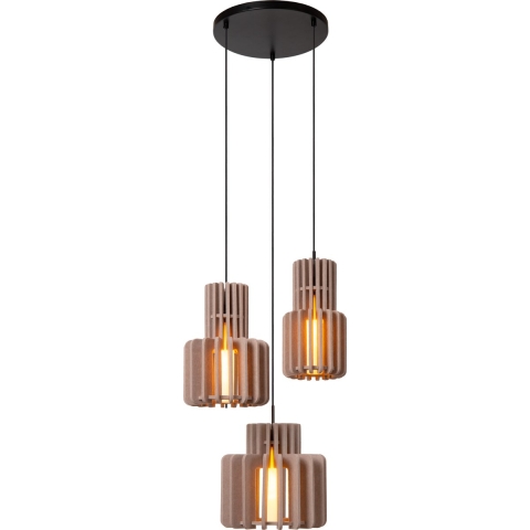 Lucide ROLLO Hanglamp - Taupe