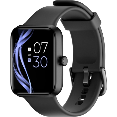 Lunis Smartwatch Dames&Heren Zwart - Apple&Android - Stappenteller - Touchscreen