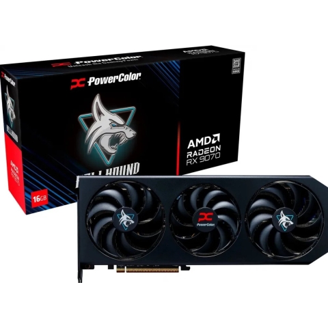 Powercolor AMD Radeon RX 9070 Videokaart RX 9070 16GB Hellhound OC GD 16 GB GDDR6-VRAM PCIe x16 HDMI 2.1, DisplayPort 2.1
