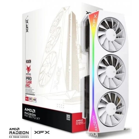 XFX AMD Radeon RX 9070XT Videokaart Mercury Radeon RX 9070 XT OC Gaming Edition 16 GB GDDR6-VRAM PCIe x16 HDMI 2.1, DisplayPort 2.1