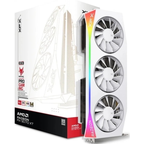 XFX AMD Radeon RX 9070XT Videokaart Mercury Radeon RX 9070 XT OC Magnetic Air Edition 16 GB GDDR6-VRAM PCIe x16 HDMI 2.1, DisplayPort 2.1