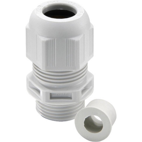 Wiska 10064984 Wartel M12 Polyamide Zilver-grijs (RAL 7001) 50 stuk(s)