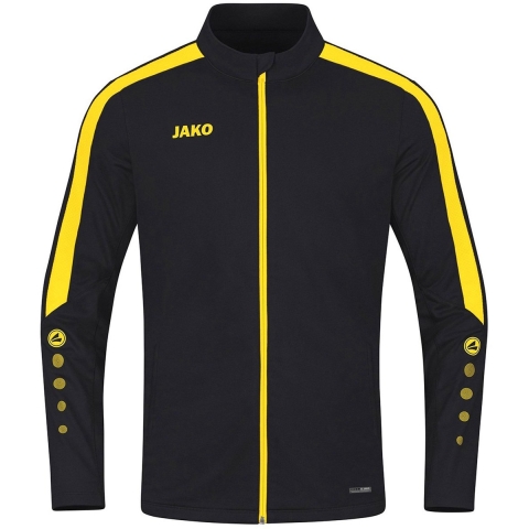 JAKO 9323K Polyestervest Power Kids - Zwart/Citroen - 164