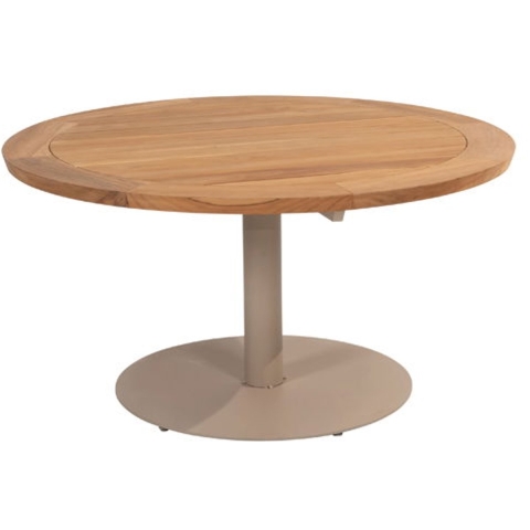 Saba table top natural teak round 130 cm H69 - 4so