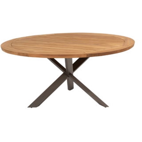 Taste Prado dining tafel teak terre dia. 160 cm - 4so