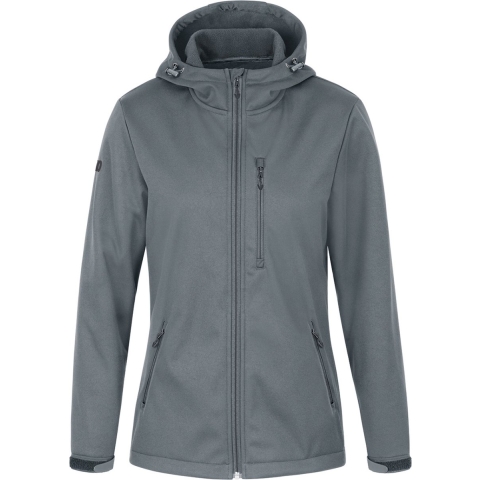 JAKO 7607D Softshelljas Premium Dames - Steengrijs - 42
