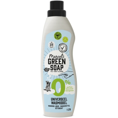6x Marcel's Green Soap Wasmiddel Universeel 0% 1 liter