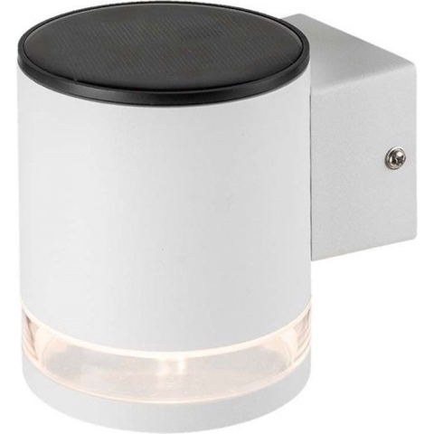 V-TAC VT-1139-W Wandlamp op zonne-energie - IP44 - Witte behuizing - 70 Lumen - 3000K