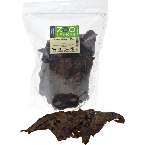 Zoolekker - Paardenlong hondensnack 3 x 250 g