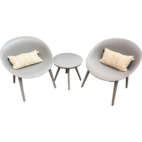 Marbella loungeset grijs 3-delig - Driesprong collection
