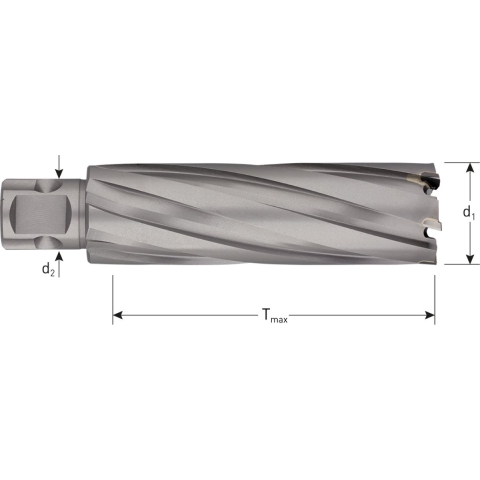 Rotec HM Kernboor HARD-LINE, universeel 19, ø60x80 - 5460602