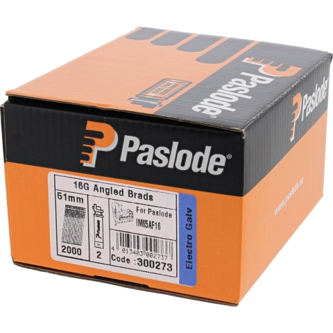 Paslode Afwerknagel schuin AF16x50mm Verzinkt 3mµ VE=2000 +2x Gas IM65 - 300273