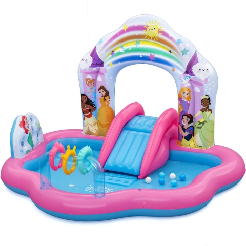 Bestway Speelpool m. Accessoires - 221 x 193 cm - Disney Princes - Bestway - OneSize - Zwembad