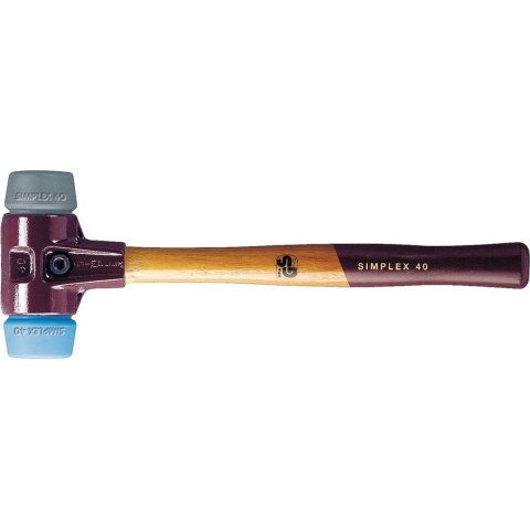 Halder SIMPLEX 3013 Hamer met verwisselbare doppen TPE-soft/TPE-mid 325x115x40mm - 3013.040