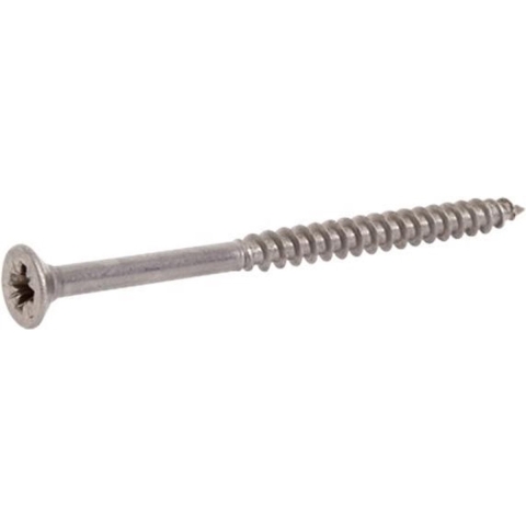 4tecx Platverzonkenkopschroef Pozidriv RVS 6x60 Deeldraad - VE=100 - 4095400258