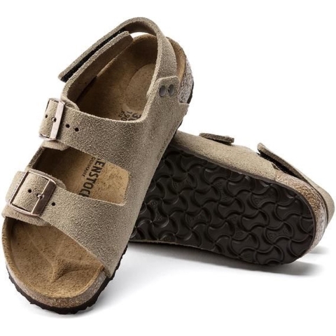 Birkenstock Sandalen - MilaanHL Suede - Taupe - Birkenstock - 30 - Sandalen
