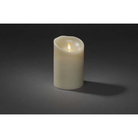 Konstsmide 1612-115 LED-kaars met echte was Crème-wit Warmwit (Ø x h) 88 mm x 134 mm