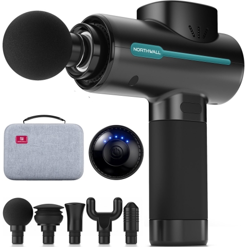 Northwall Massage Gun Professioneel PRO - Massage Pistool Inclusief Koffer en 5 Opzetstukken - Krach