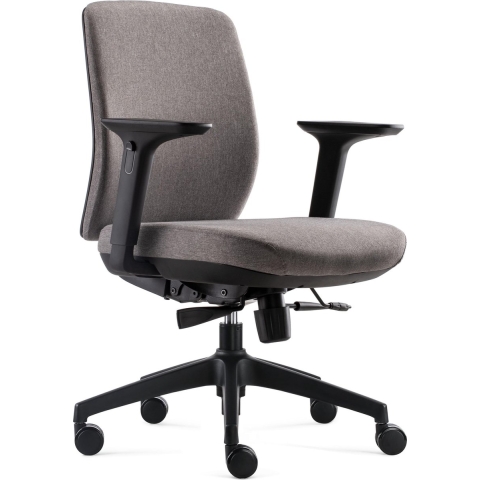 BENS 917-Ergo-1 - Ergonomische Bureaustoel - Volledig Stoffen Bekleding - Grijs