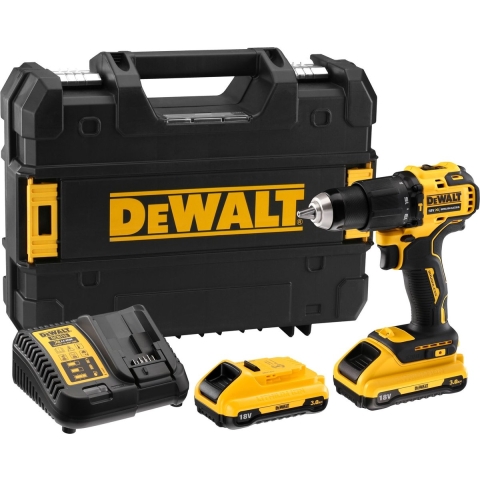 DeWALT DCD709L2T Compacte accu klop-/schroefboormachine 18V XR 3.0Ah in TSTAK