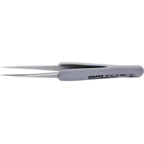 Knipex 92 21 12 ESD Precisiepincet ESD Spits 112 mm