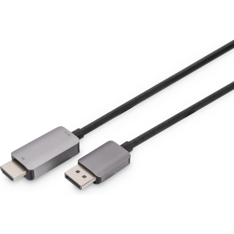 Digitus DB-340305-018-S DisplayPort-kabel DisplayPort Adapterkabel DisplayPort-stekker, HDMI-A-stekker 1.8 m Zwart 8K UHD, Afgeschermd (drievoudig), Flexibel,